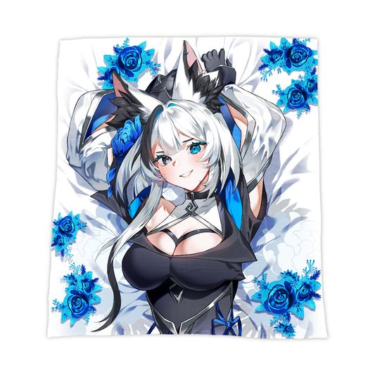 shockthesystem "Blue Roses 2" Blanket