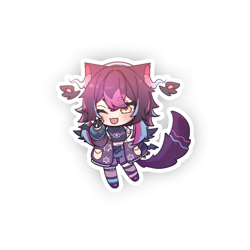 Smitten Seraph winking Sticker