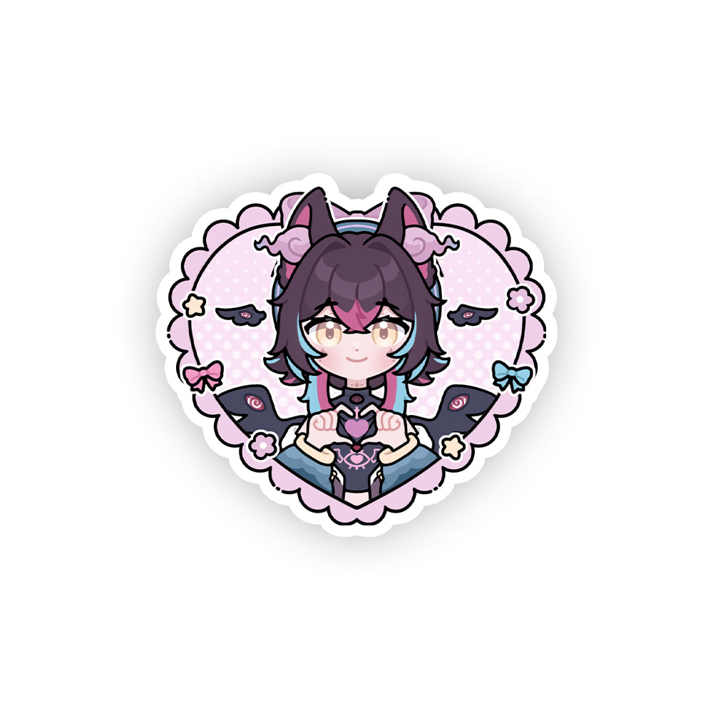 Smitten Seraph heart Sticker