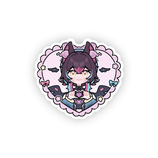 Smitten Seraph heart Sticker