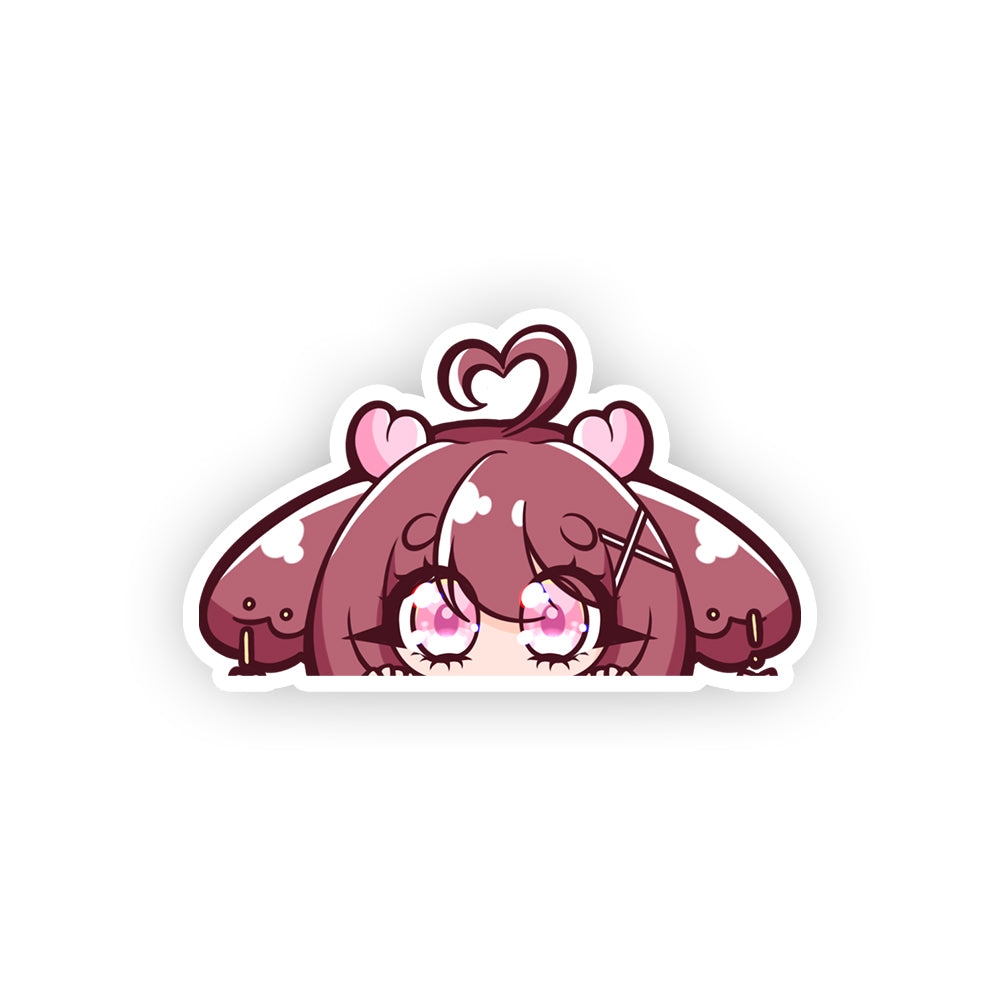 Tiraleafu Deer Peek Sticker