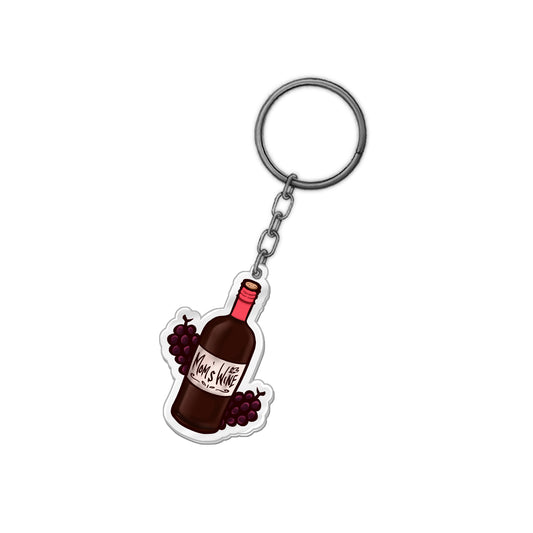 Tetramh Mom's Wine Keychain