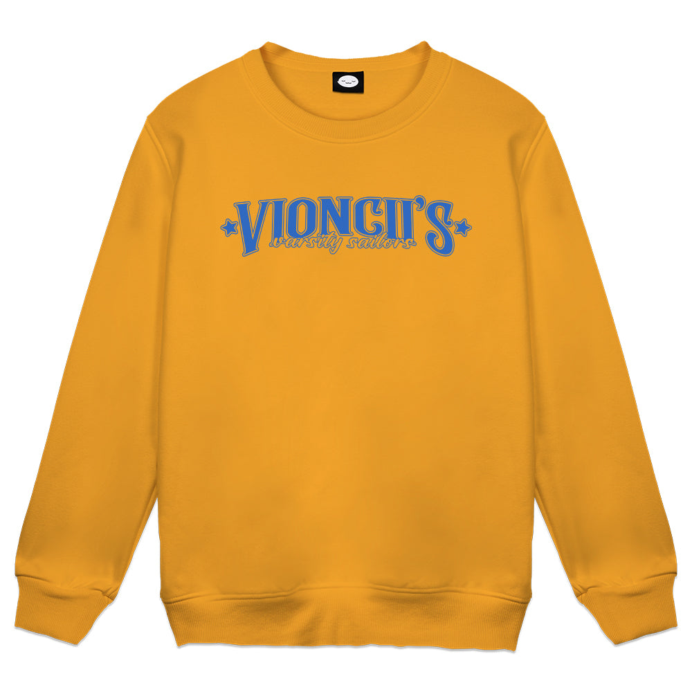 Vioncii Varsity Sailors Crewneck (Mustard/Blue)