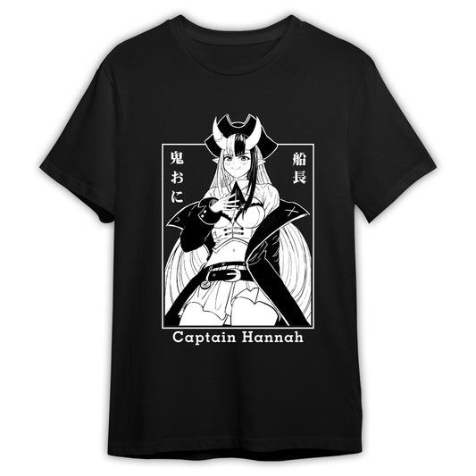 Captain Hannah Anime Streetwear T-Shirt
