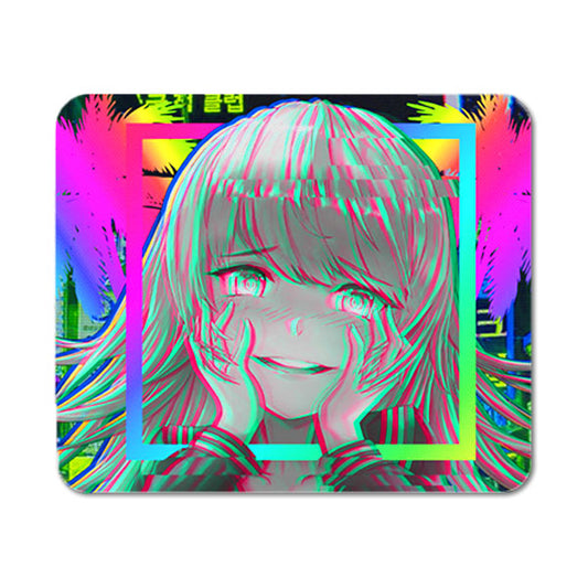 Yandere Vapor Wave Mouse Pad