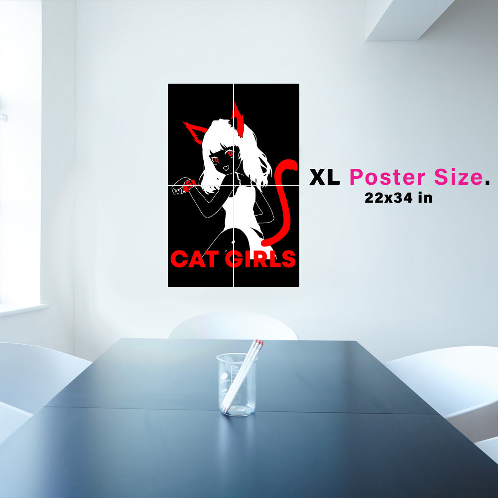 Cat Girls Anime Poster