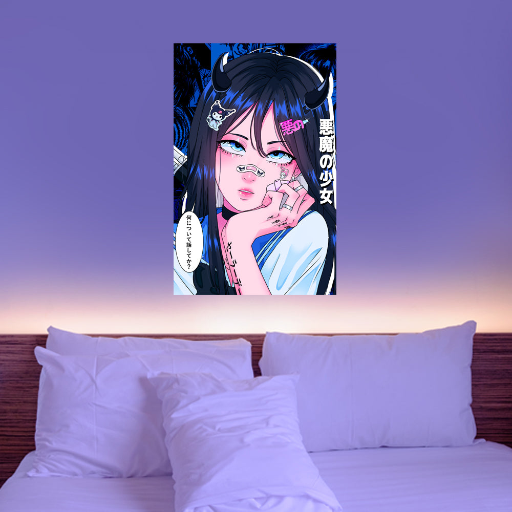 Demon Girl Anime Poster