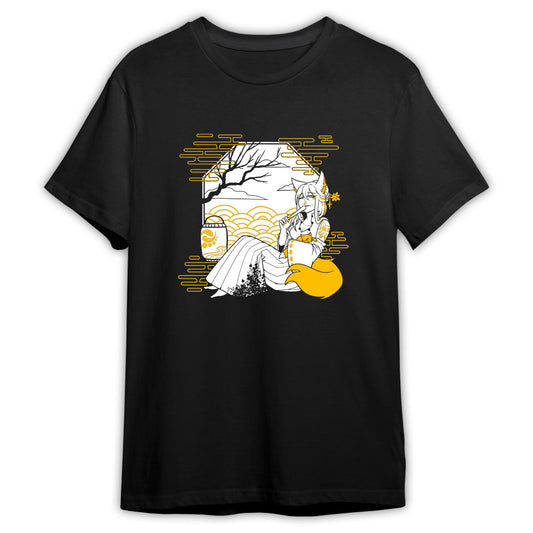 Kitsune Mist Anime Streetwear T-Shirt