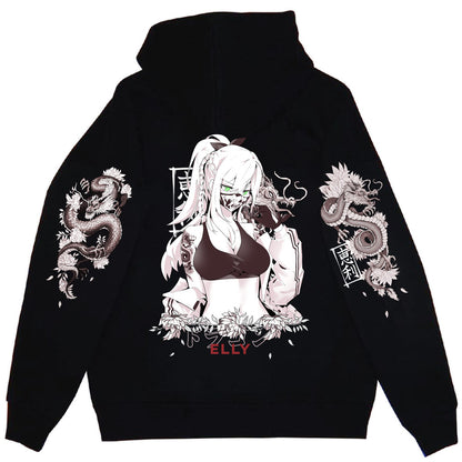 Elly Dragon Anime Streetwear Hoodie