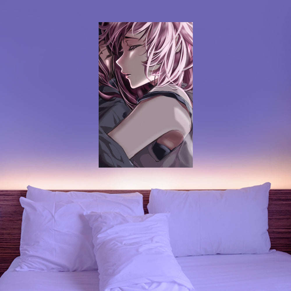 Girl Sleeping Anime Poster