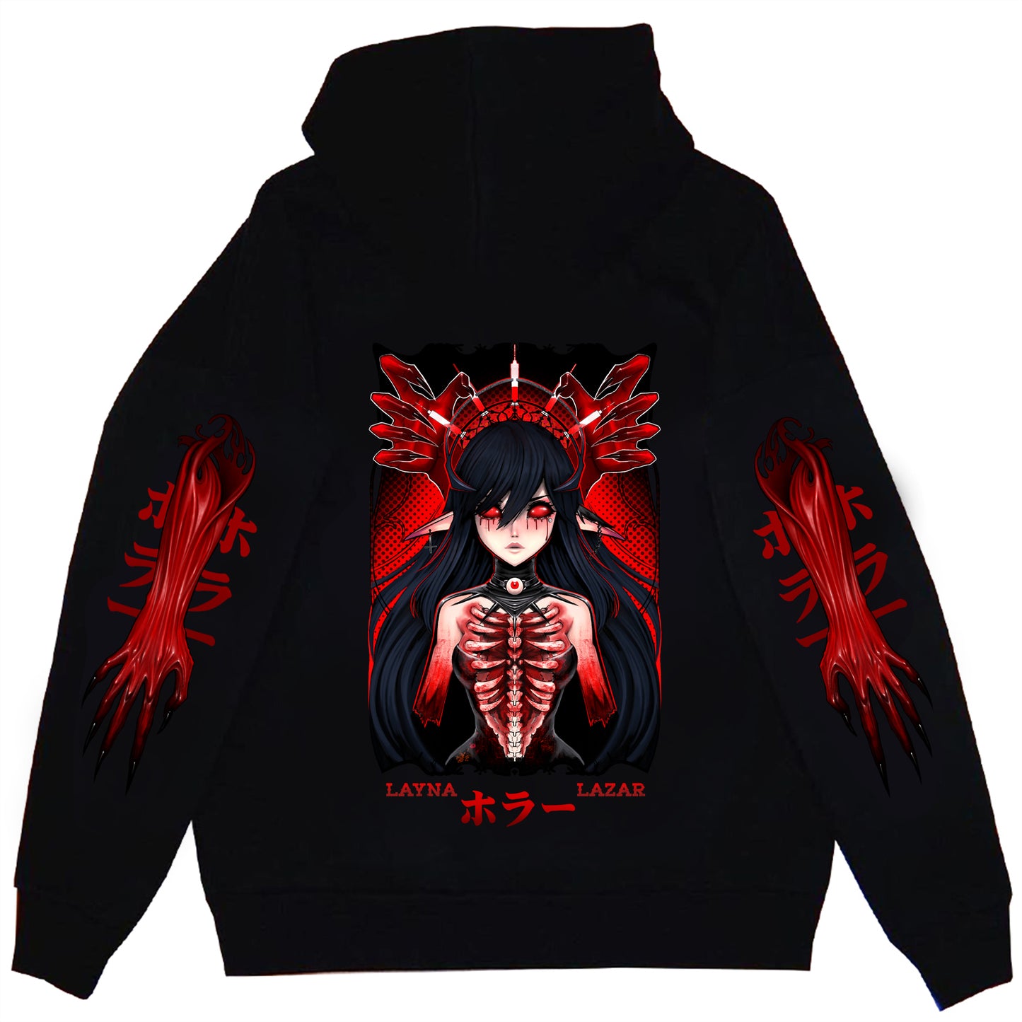 Layna Lazar Blood Eyes Anime Hoodie