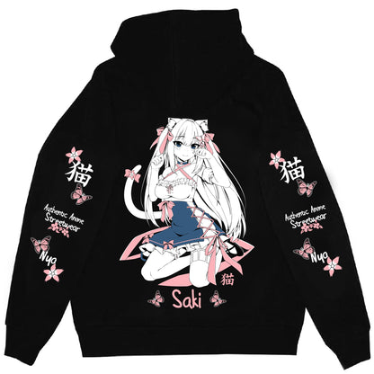 Saki Butterfly Anime Hoodie