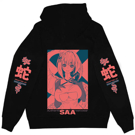 Saa Retro Anime Streetwear Hoodie