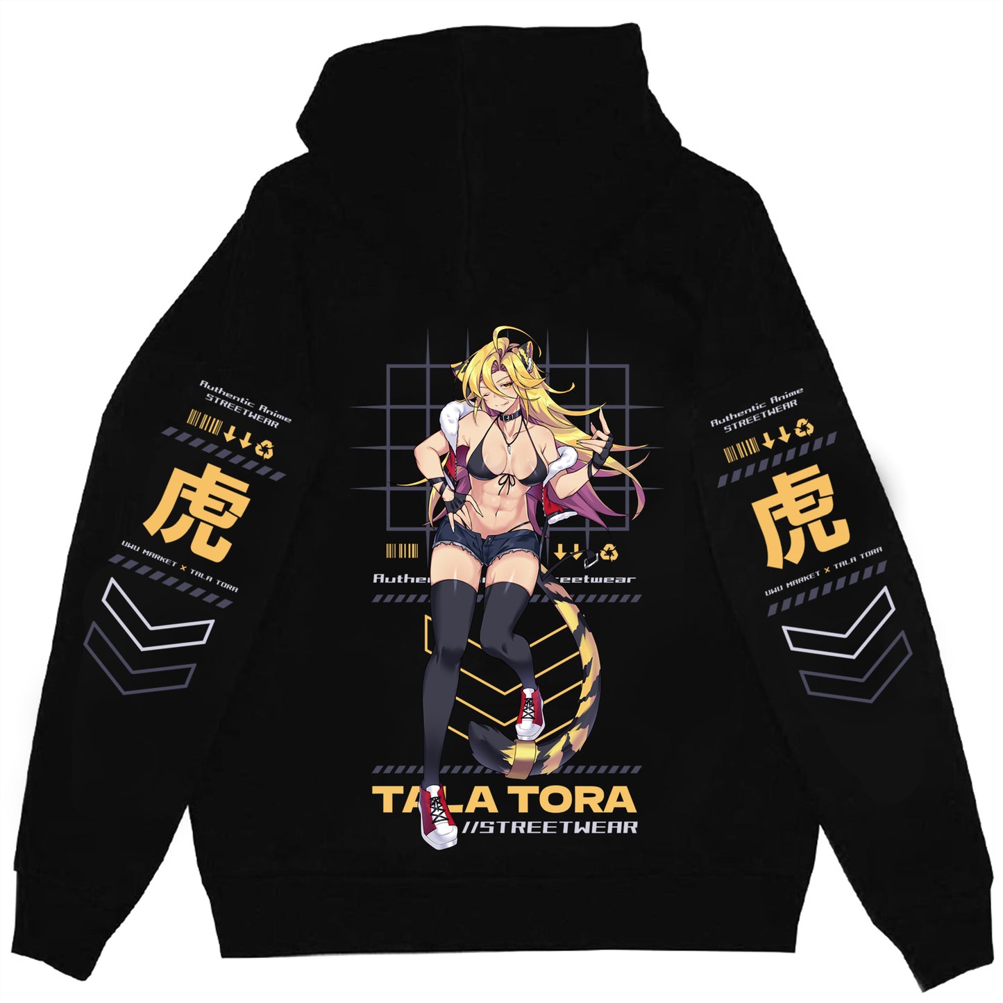 Tala Tora Anime Streetwear Hoodie