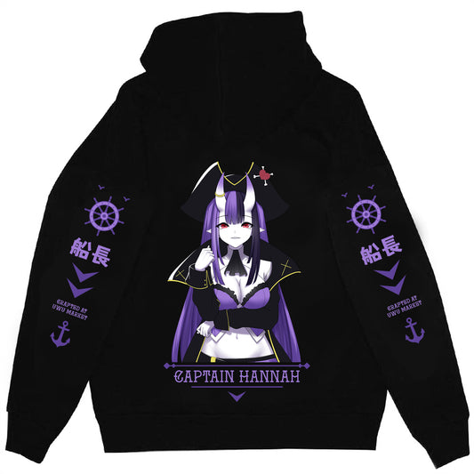 Captain Hannah Demon Captain Anime Hoodie