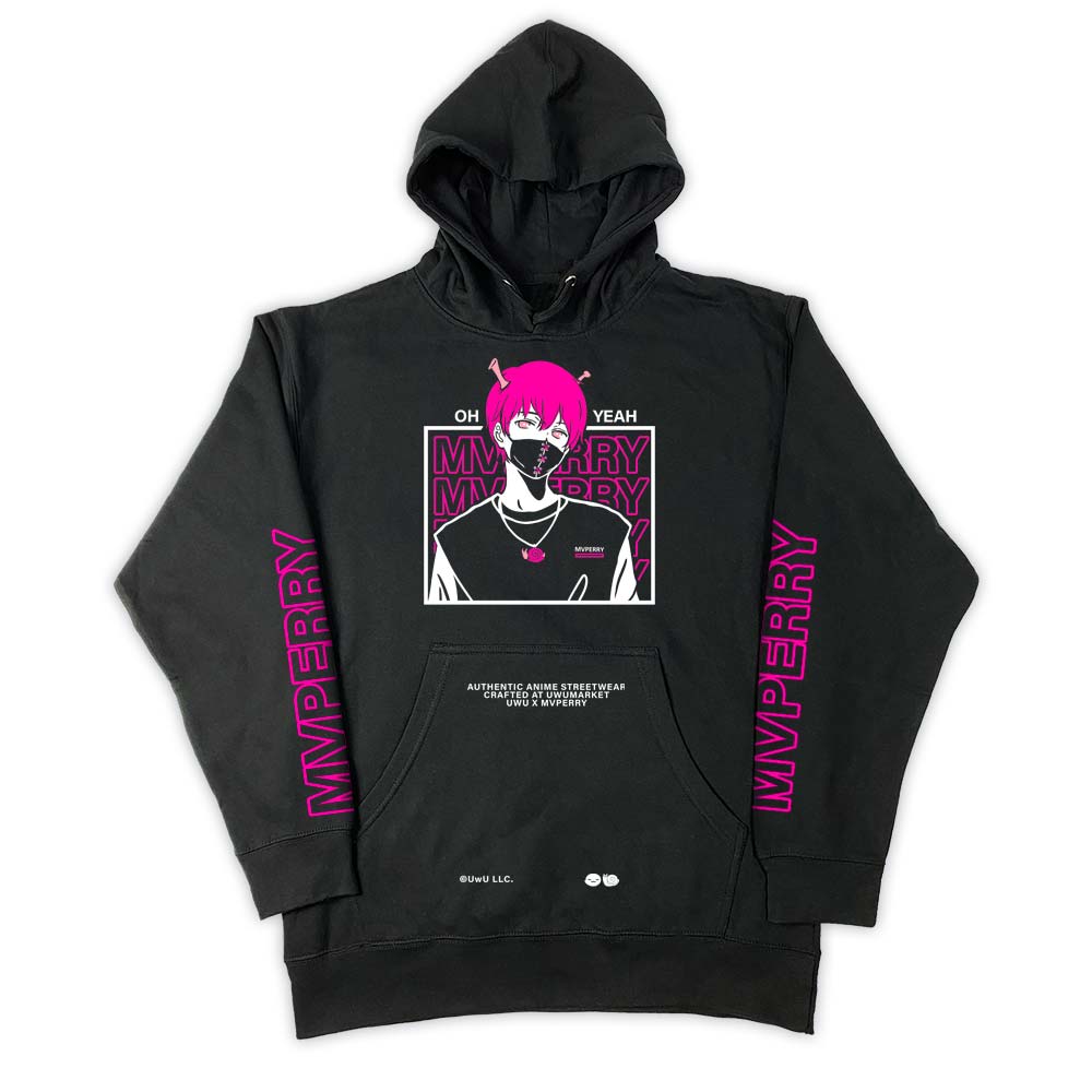 MVPERRY Neon Streetwear Anime Hoodie