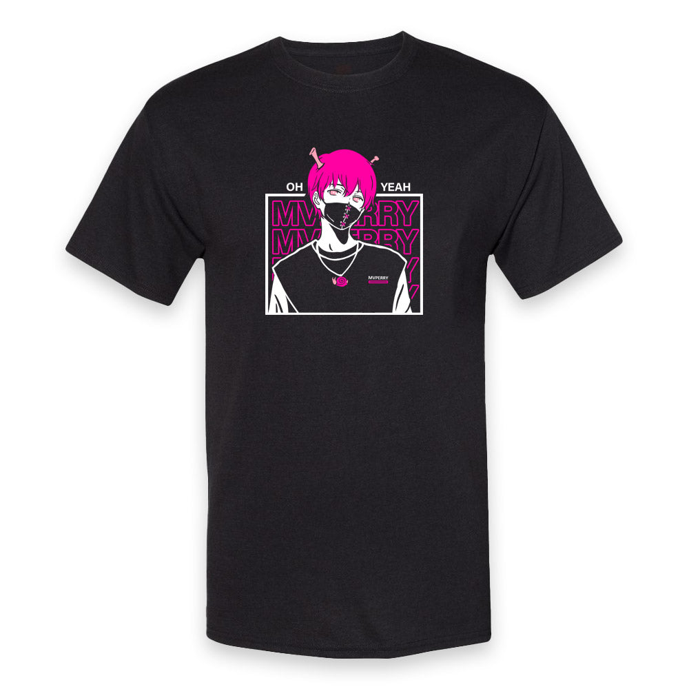 MVPERRY Neon Streetwear Anime T-Shirt