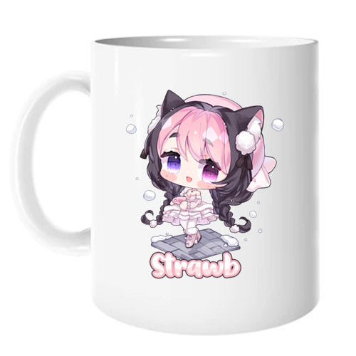 Strawb Snowy Chibi Mug