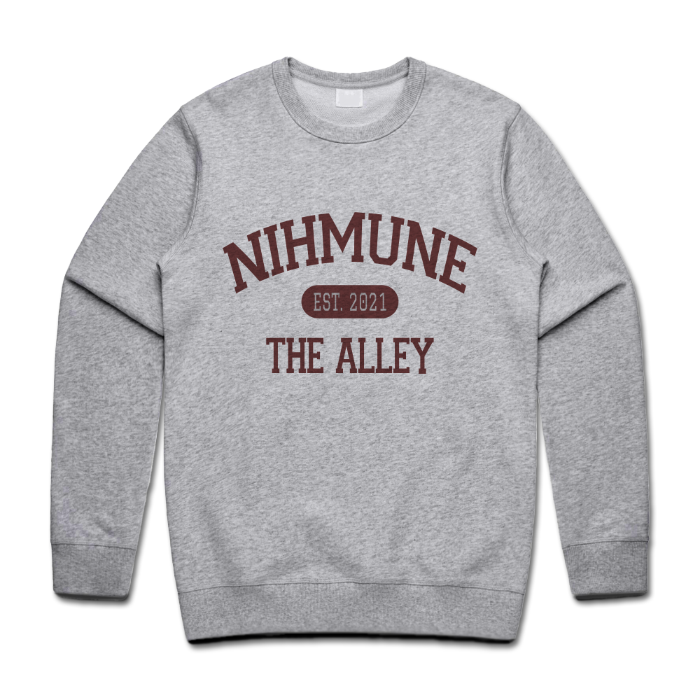Nihmune Gray Crewneck Sweatshirt