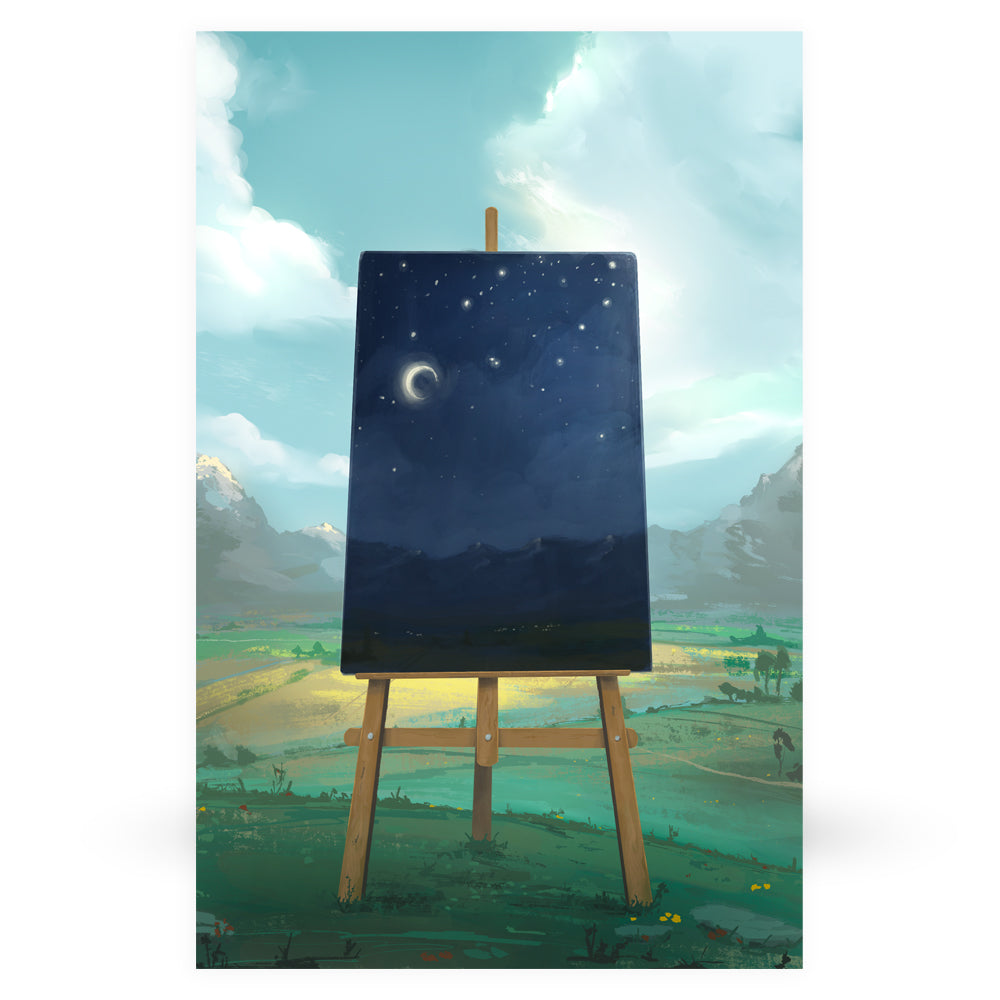Night Painting Poster