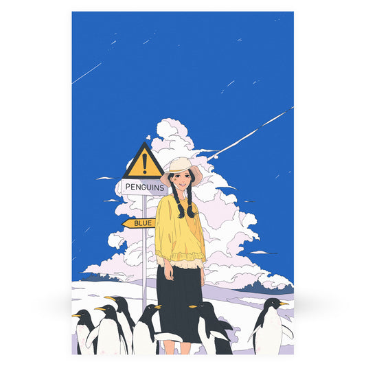 Penguins Anime Poster