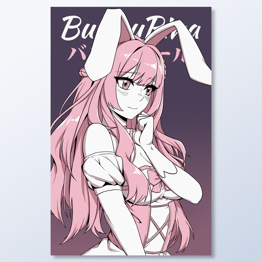 BunnyRina Shy Girl Anime Poster