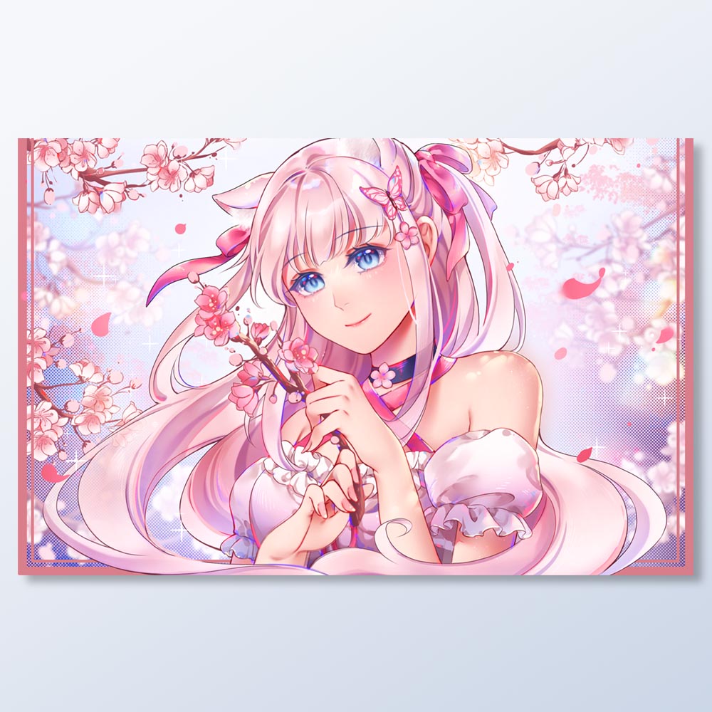 Saki Cherry Blossom Poster