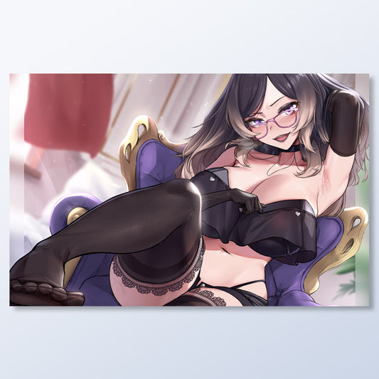 Marina Lounging Anime Poster