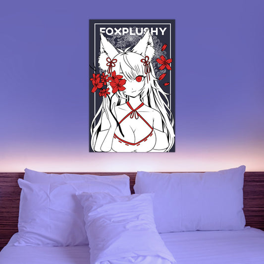 Foxplushy Flower Petal Poster