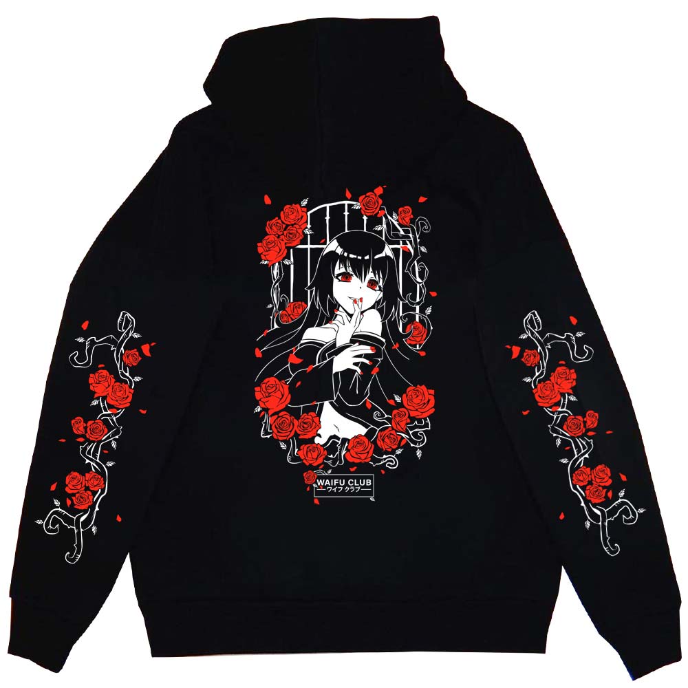 Waifu Club Rose Petals Anime Hoodie