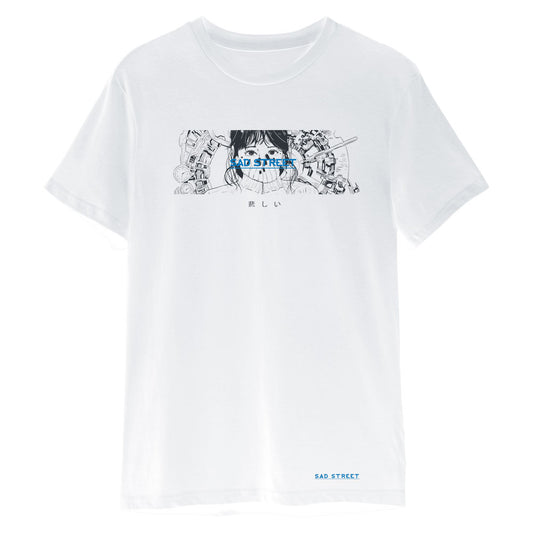 Sad Street Anime Streetwear T-Shirt