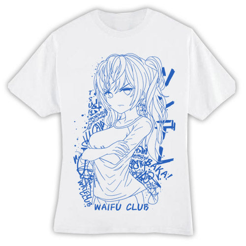 Waifu Club Tsundere Graffiti Anime T-Shirt