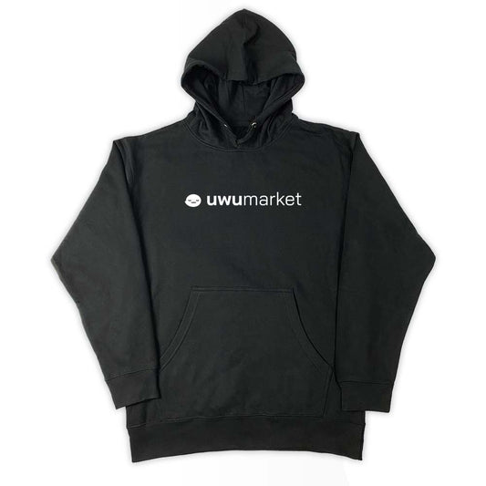 UwU Market Logo Black Hoodie