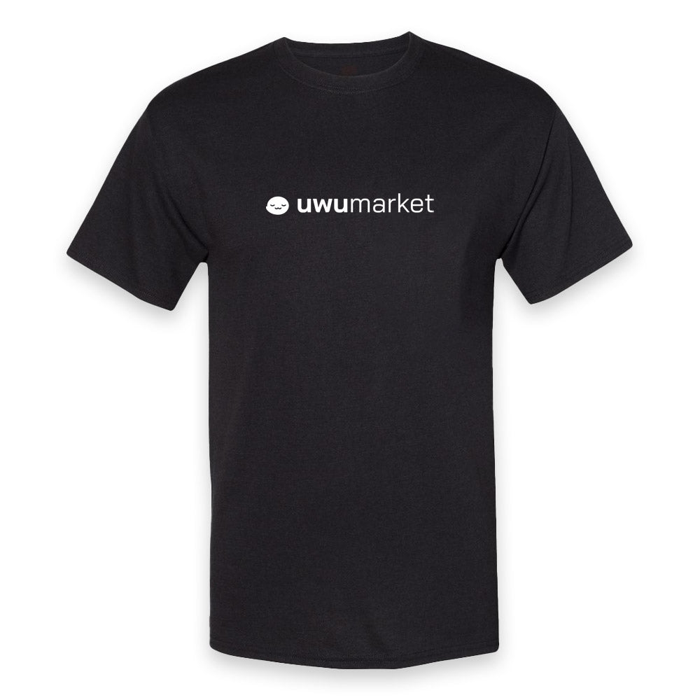 UwU Market Logo Black T-Shirt