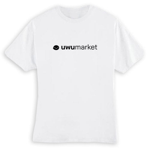 UwU Market Logo White T-Shirt