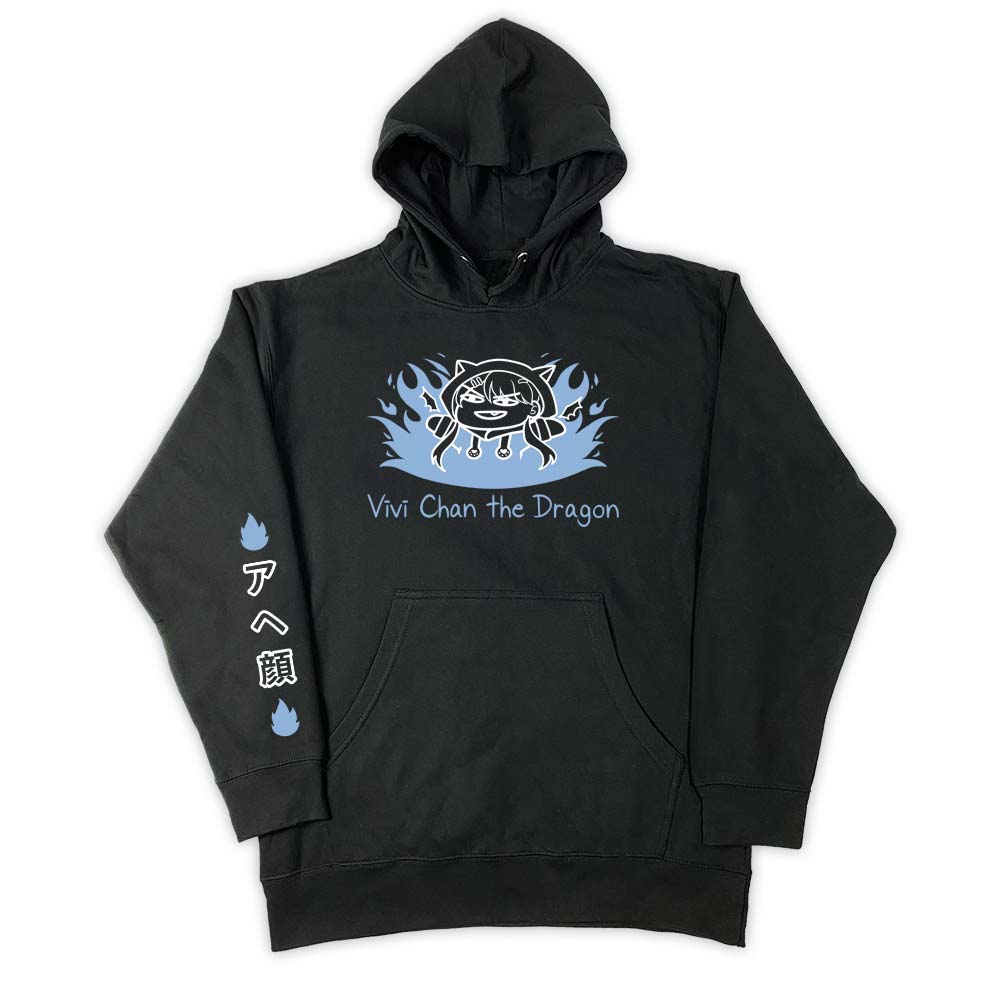 VIVICHANTHEDRAGON Blue Flames Anime Hoodie