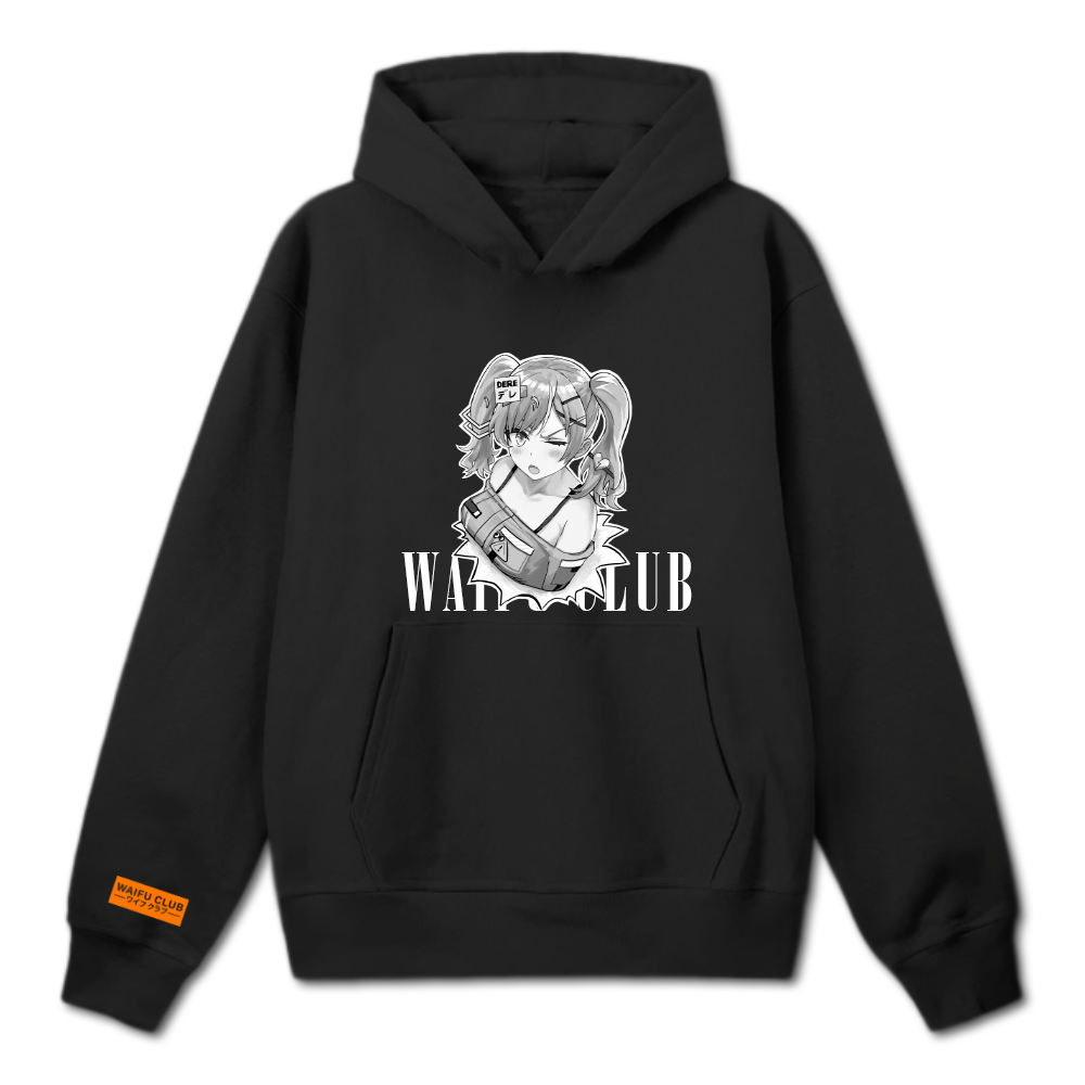 Waifu Club Hoodie - Black