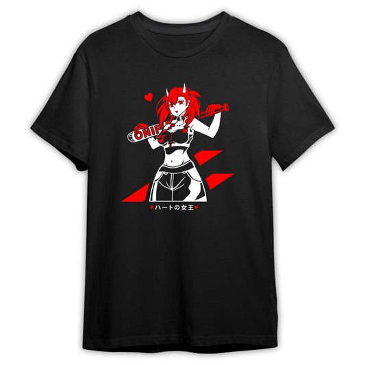 ONIFU Queen of Hearts Anime T-Shirt