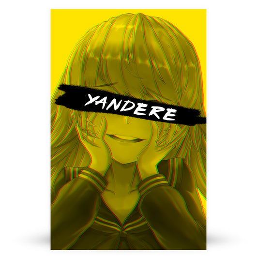 Yandere Caution Anime Poster